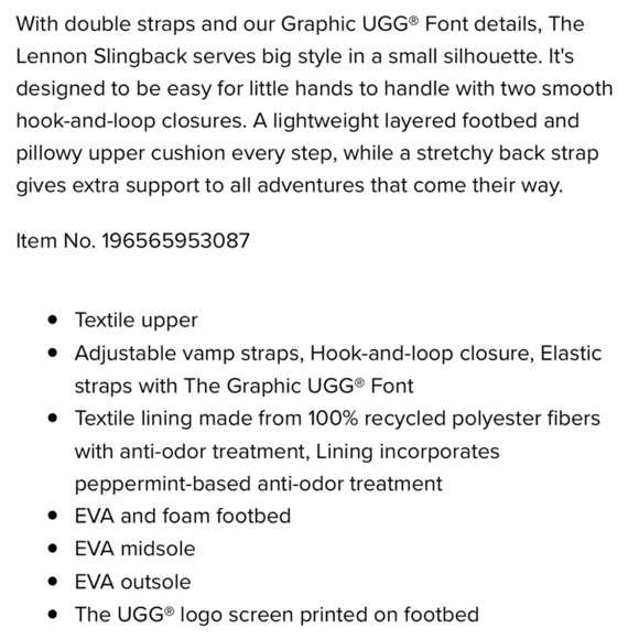 UGG Pink K Lennon Slingback - Picture 3 of 7